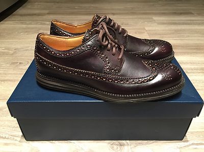 Cole Haan Lunargrand Wingtip Oxford Mens 10.5 M Mahogany Brown Leather C13738 Men main image 3