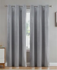 VCny Home  Jennifer 50" x 84" Grey Window Panel T4101016