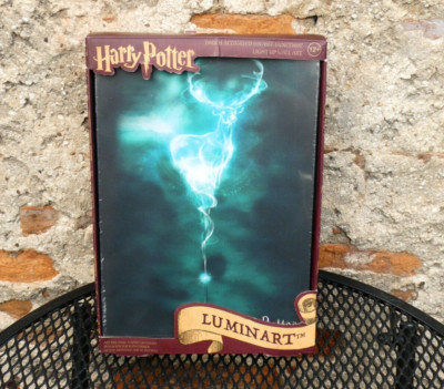 SEALED Official Harry Potter LUMINART Stag Patronus LED Light Up Canvas Wall Art