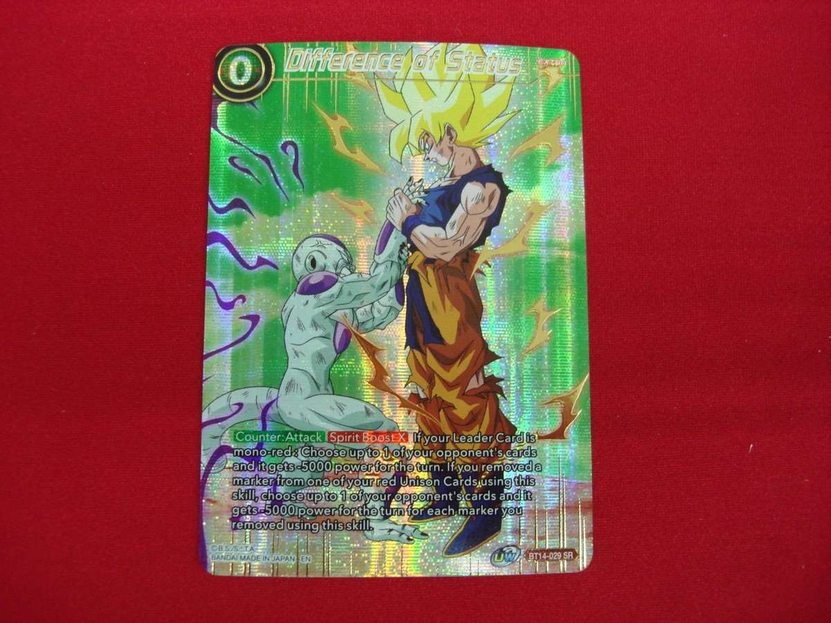2022 DRAGON BALL SUPER DIFFERENCE OF STATUS #BT14 - 029 SR 2022 DRAGON BALL SUPER DIFFERENCE OF STATUS #BT14 - 029 SR