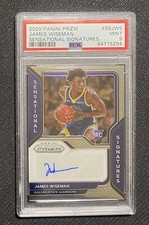 2020 Panini PRIZM JAMES WISEMAN Sensational Signature AUTO RC #SSJWS PSA 9 💎🔵