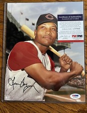 Leon Wagner Cleveland Indians Autographed Photo PSA/DNA