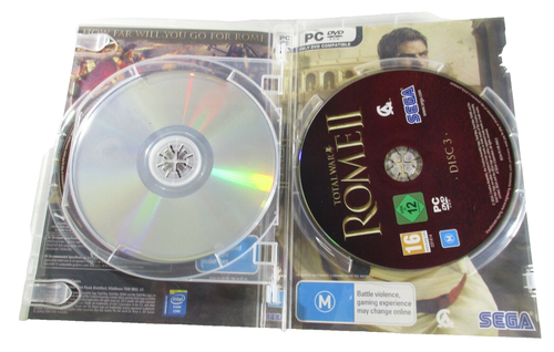 Rome Grand Ages and Rome II Total War Computer PC DVD Games No Manuals Tested - Picture 5 of 6