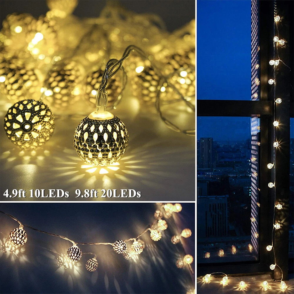 Small round 2024 bulb string lights