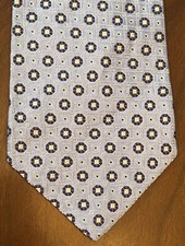 Cremieux Blue Hand Made 100% Silk Men’s Neck Tie Made In Usa