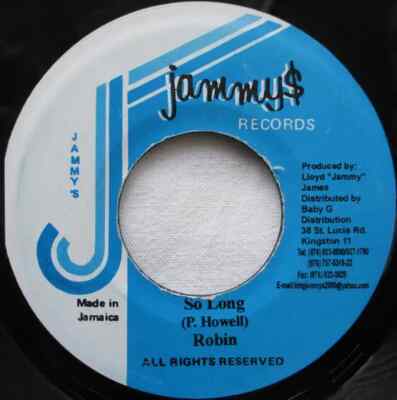 Bobby Crystal / Robin Just Like Us / So Long Vinyl Single 7inch Jammys Recor