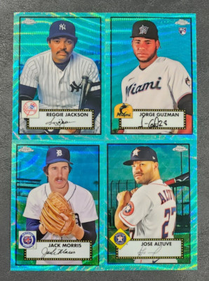 2021 Topps Chrome Platinum Anniversary AQUA WAVE REFRACTORS You Pick - READ
