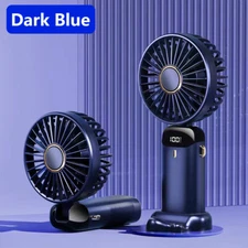 Portable Mini Hand-held Small Folding Desk Fan Cooler Cooling USB Rechargeable