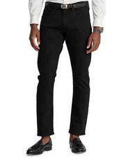 Polo Ralph Lauren Men's Hampton Relaxed Straight-Fit Jeans Hudson Black W48xL30