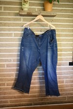 Democracy Ab Solution Jeans Size 24 Distressed Cropped Straight Leg
