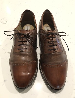 MEZLAN Mens Dress Shoes Soft Brown Leather Casual Cap Toe  display picture 1