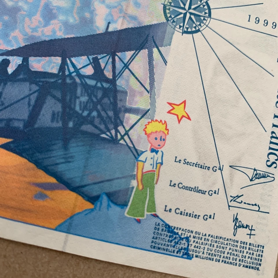 The Little Prince Note FRANCE French 50 Francs 1999 Banknote European Currency - Image 3 of 4
