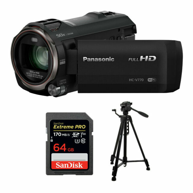 Panasonic Full HD Video Camera Camcorder, 20X Optical Zoom, 