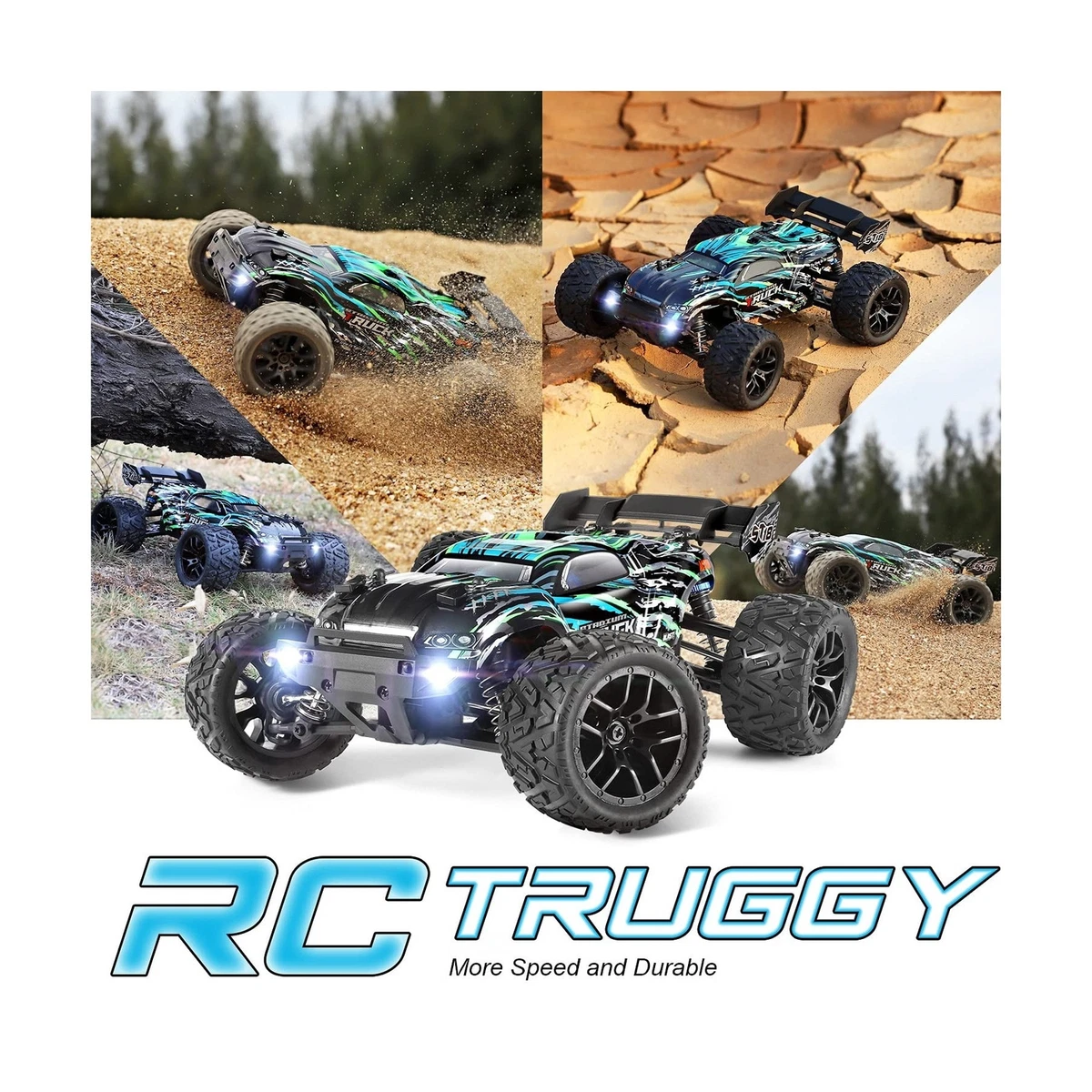 HAIBOXING RC Cars Hailstorm, 36+KM/H High Speed 4WD 1:18 Scale Electric  Water