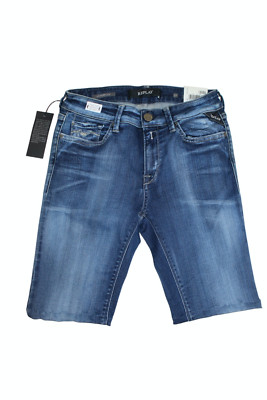 REPLAY SHORT Ladies Jeans New - WH689 New Luz - W27 - Blue