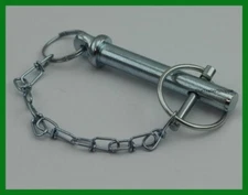 Trailer Replacement Direct Weld Square Jack Pull Pin with Chain & Snap Pin