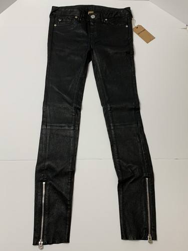 Super Skinny Lamb Leather Pants Jeans 