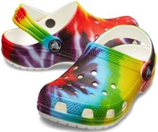 Crocs Kids Classic TieDye Multi Color Graphic Clog NEW Child Jr 205451 206994