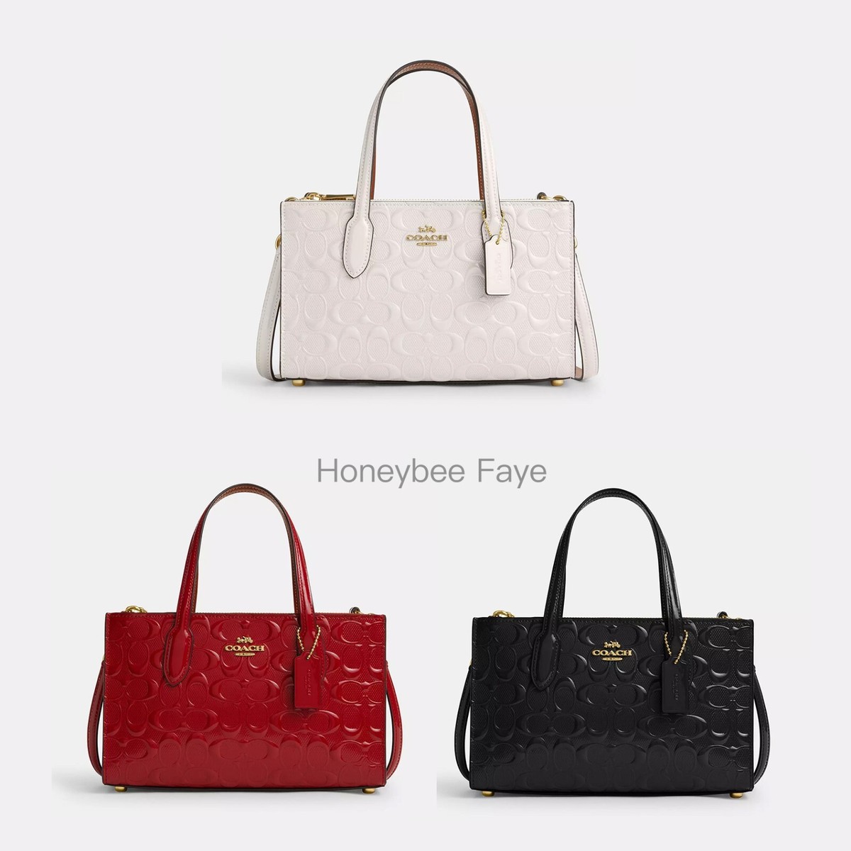 NWT Coach Nina Small Tote Bag In Signature Leather CV400