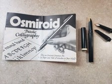 Osmiroid Calligraphy Basic Set for Left Handers 17711 Pen 3 Nibs Gold Plated