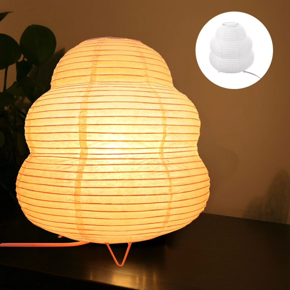 rice paper floor lamp Paper Lantern Lamp Rice Paper Shade Bedroom Nightstand