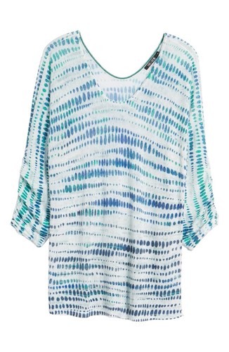 NIC+ZOE 152279 Women's High Point Print Top Scoop Neck Multicolor Sz. Small - Picture 3 of 3