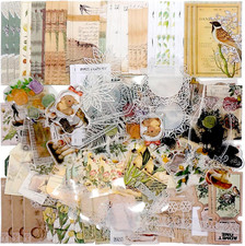 260 Pieces Vintage Scrapbook Supplies Pack Vintage Ephemera Bundle Junk Journal