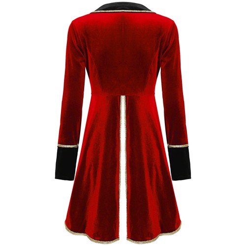 Adult Womens Circus Ringmaster Cosplay Costume Steampunk Tailcoat Jacket - Picture 116 of 141