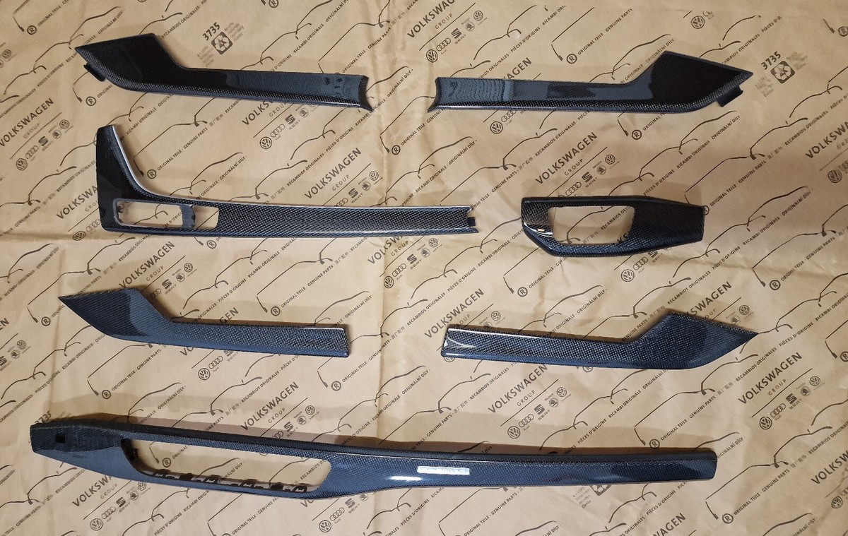 ORIGINAL AUDI A4 RS4 A5 RS5 Carbon Karbon Dekor Satz Zierleisten 