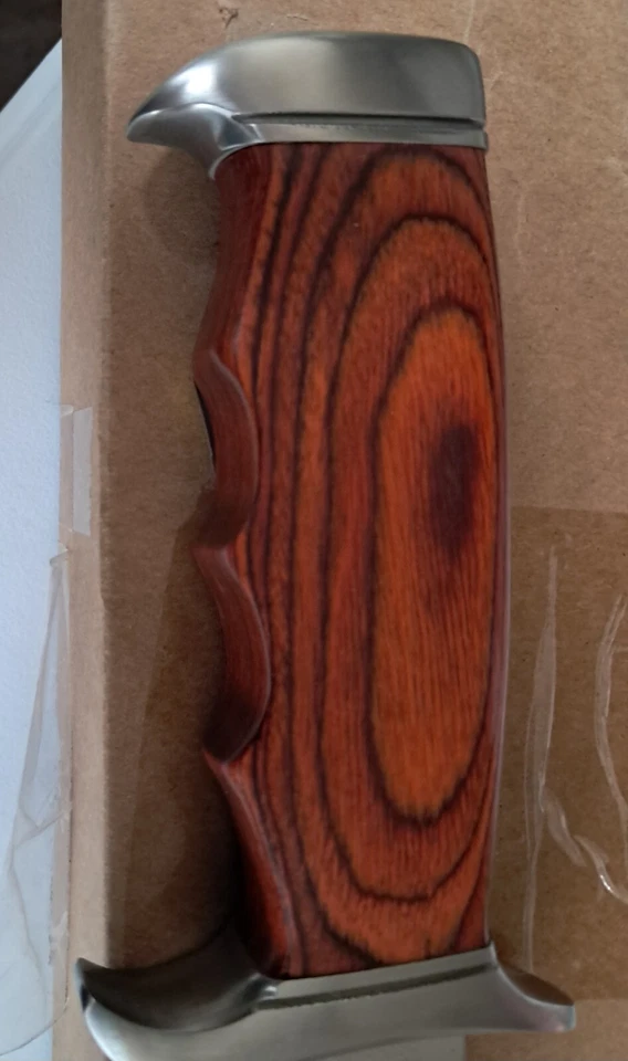 Elk Ridge ER 012, 12.5" Full Tang, dedo ranurado mango de madera liminada hoja s/s Foto 3 de 3