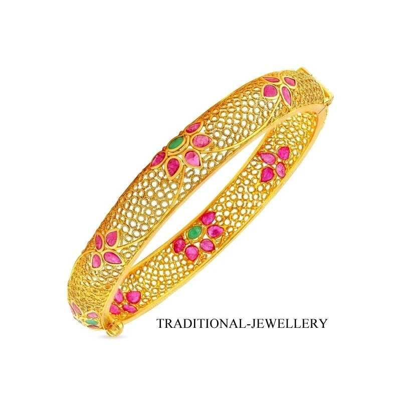 Single bangles gold 2024 designs with price