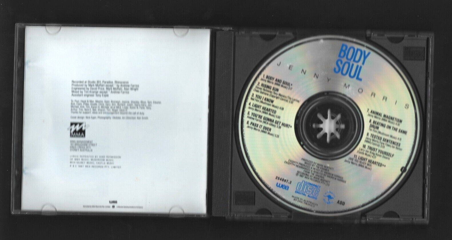 Jenny Morris Body and Soul CD 11 tracks 1987 eBay