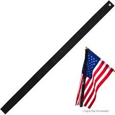 Anley Flag Mourning Streamer - Ideal for 3x5 FT Flag - Half-Mast Mourning Ribbon