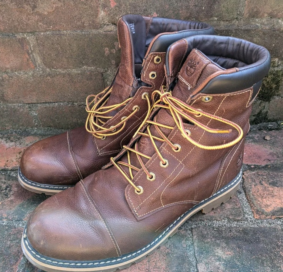 Timberland Boots Model A128U Ridge color chestnut, adul men Sz 12 insulated  200