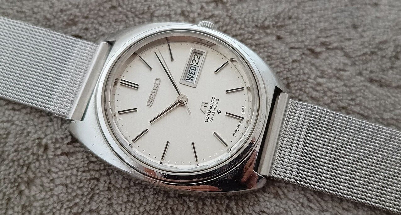 RARE VINTAGE SEIKO LM LORD MATIC 5606-7140 AUTOMATIC 25 JEWELS JAPAN MADE  WATCH | eBay