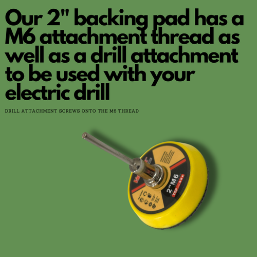 2" Backing Pad - 50mm Sanding Pad - With 3mm Shank & Interface Pad - Free P&P - Picture 2 of 5