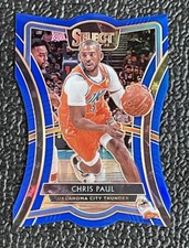 🔥CHRIS PAUL 2019-20 SELECT PREMIER LEVEL DIE-CUT BLUE REFRACTOR #'d /249!🔥SUNS