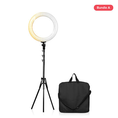 LS Dimmable LED Ring Light Kit Photo Studio(14'' 18'') (A: 14'' LED Ring Light Kit)