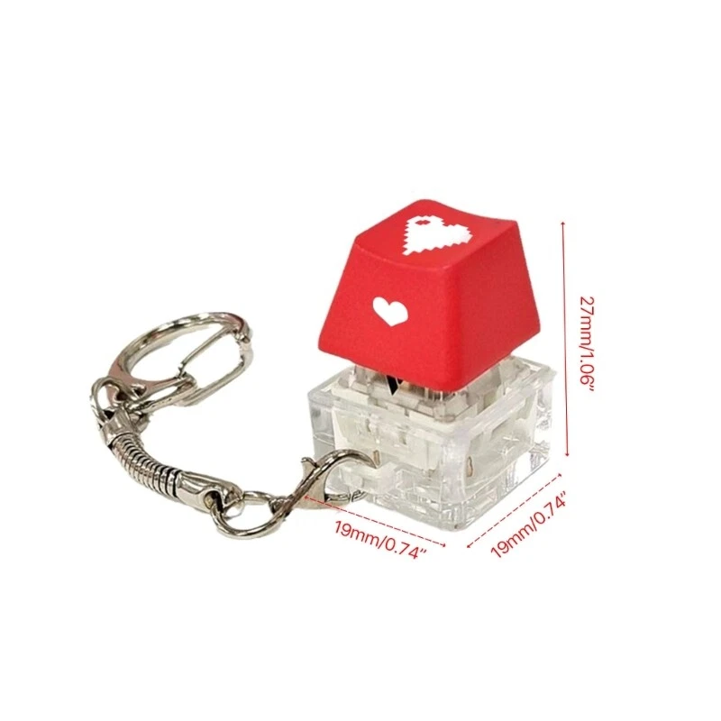 Durable Mechanical Keyboard Keycap Keychain for Stress Relief and Shaft Testing