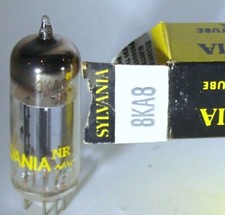8KA8 TUBE SYLVANIA NIB TESTED BOXED VINTAGE COMMERCIAL SURPLUS