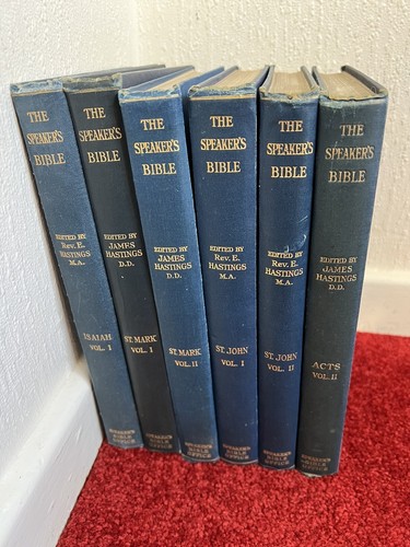 The Speaker's Bible Edited Rev Edward Hastings James Hastings 6 Volumes Job Lot - Picture 22 of 22