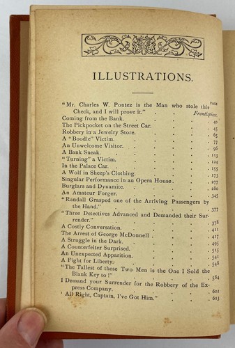 Thirty Years a Detective, Allan Pinkerton, 1884, True Crime, Leather HC - Bild 12 von 20