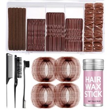 Ballet Hair Styling Kit-Invisible Bun Nets 40Pcs U-Pins/Bobby Pins,Hair W...