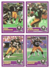1989 Score Supplemental Pittsburgh Steelers 4 Card Team Set Dermontti Dawson RC