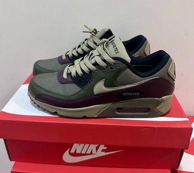 Nike Air Max 90 GORE-TEX Men's Low Top Sneakers Green Purple Beige
