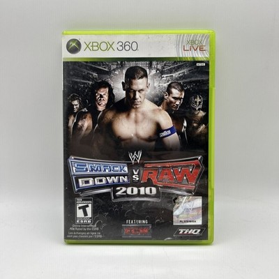 WWE Smackdown Vs Raw 2010 (MICROSOFT XBOX 360) CIB - SCRATCHED NEEDS RESURFACE