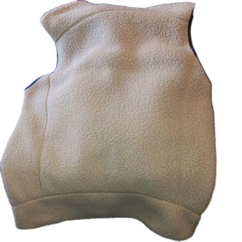Patagonia Mens Medium Retro-Style Cream Sherpa Fleece Jacket With Zip Pockets - Picture 5 of 5