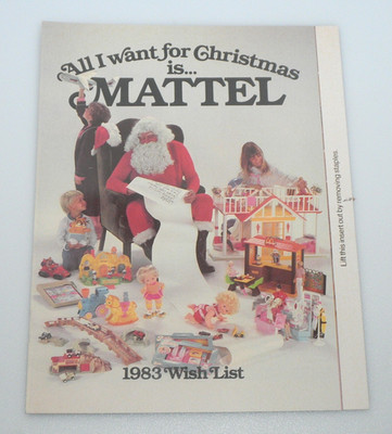 Vintage 1983 Mattel Wish List Christmas Toy Catalog Print Ad Retro Promo MOTU