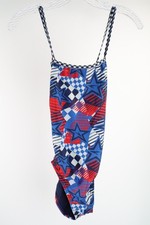 Speedo Overdrive True Cobalt Cross Back One Piece Swimsuit Women's Size 30 NWT