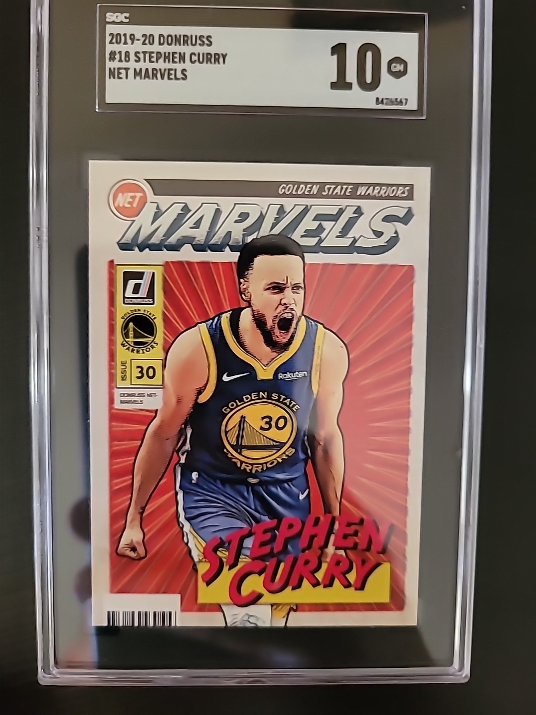 2019 20 Donruss Net Marvels Stephen Curry Sgc 10
